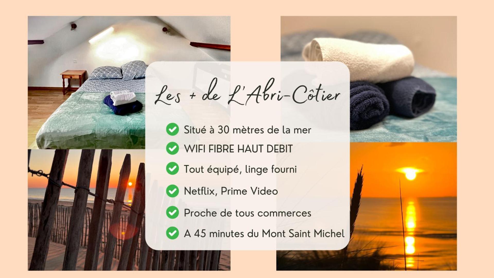 L'Abri-Cotier A 30 Metres De La Mer Annoville ภายนอก รูปภาพ